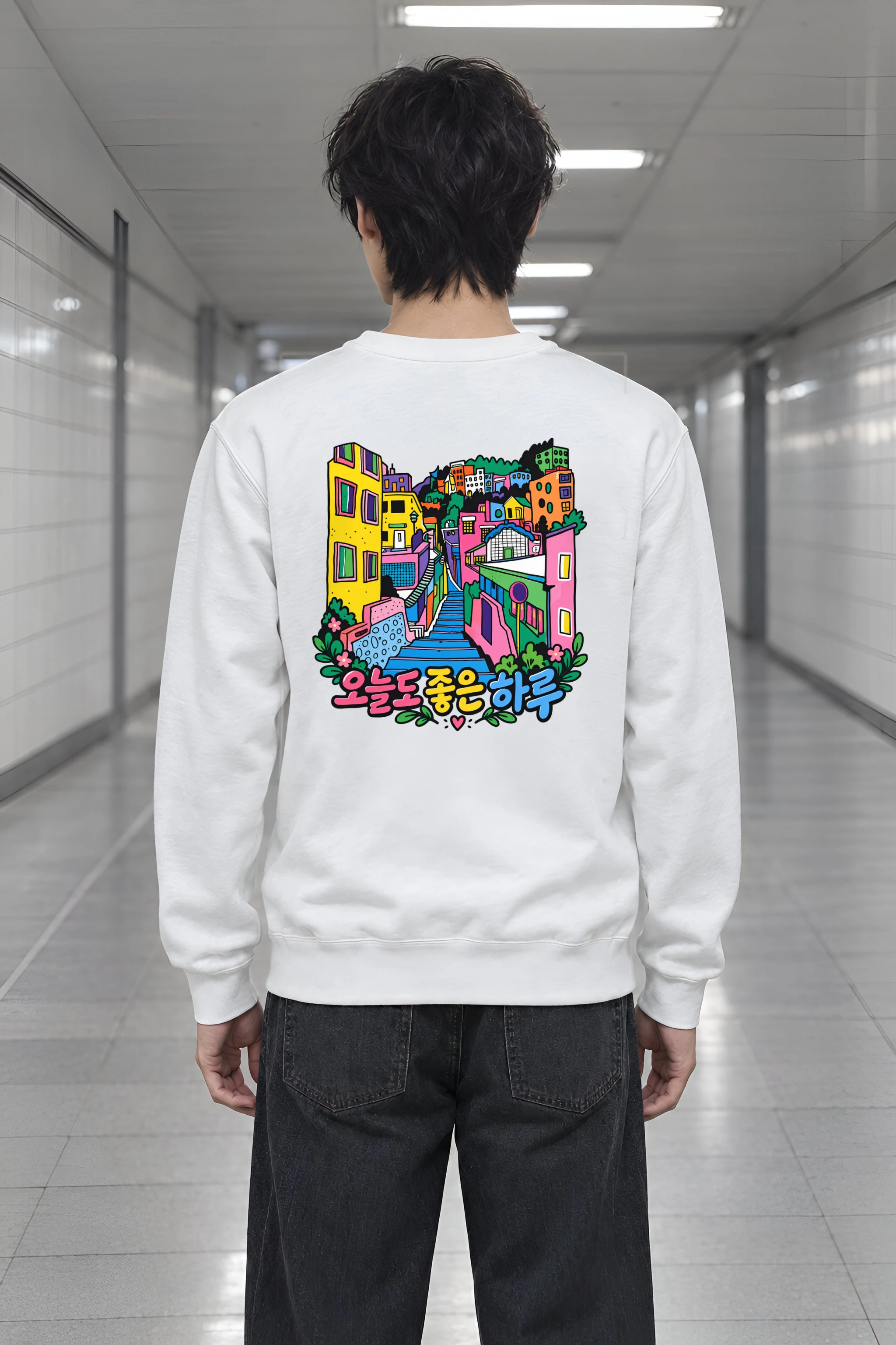 "A Good Day" Heavy Blend Unisex Crewneck Sweatshirt