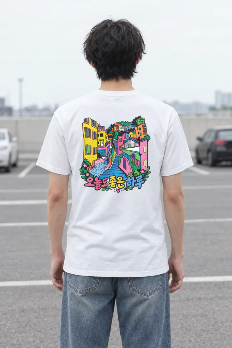"A Good Day" Heavyweight Unisex Crewneck T-shirt
