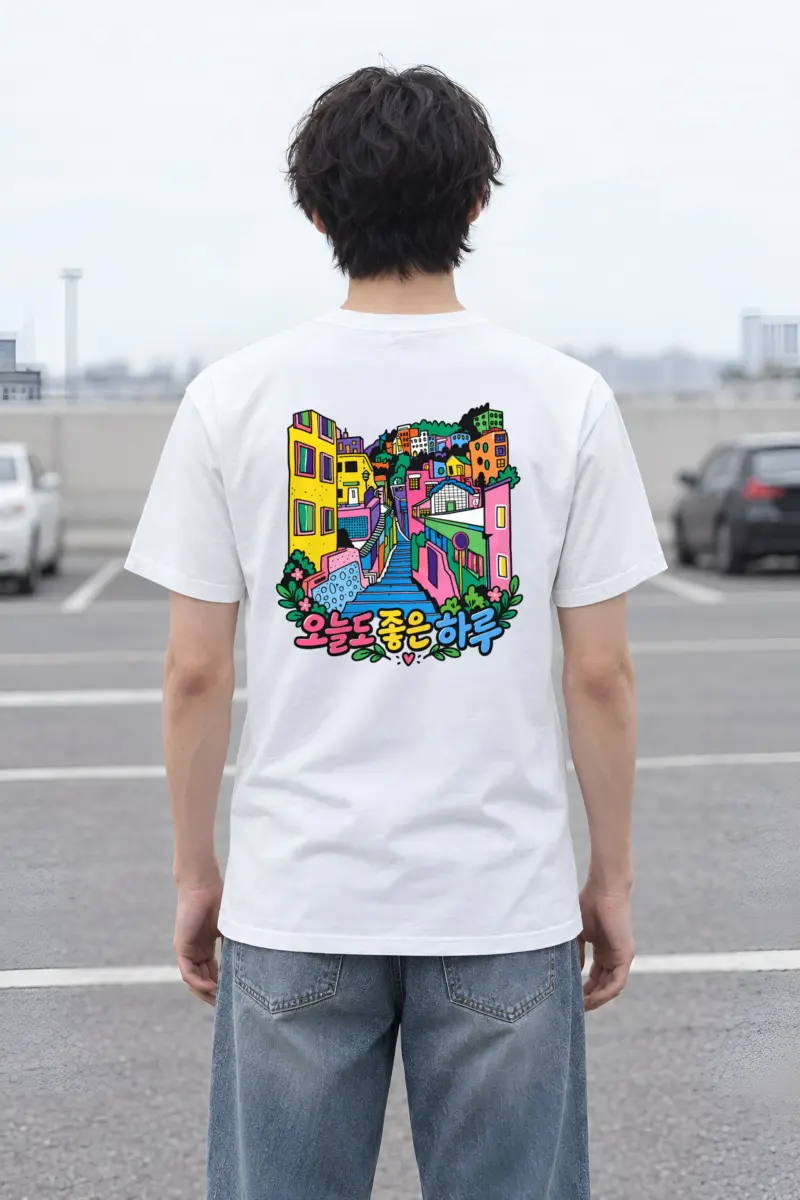 "A Good Day" Heavyweight Unisex Crewneck T-shirt