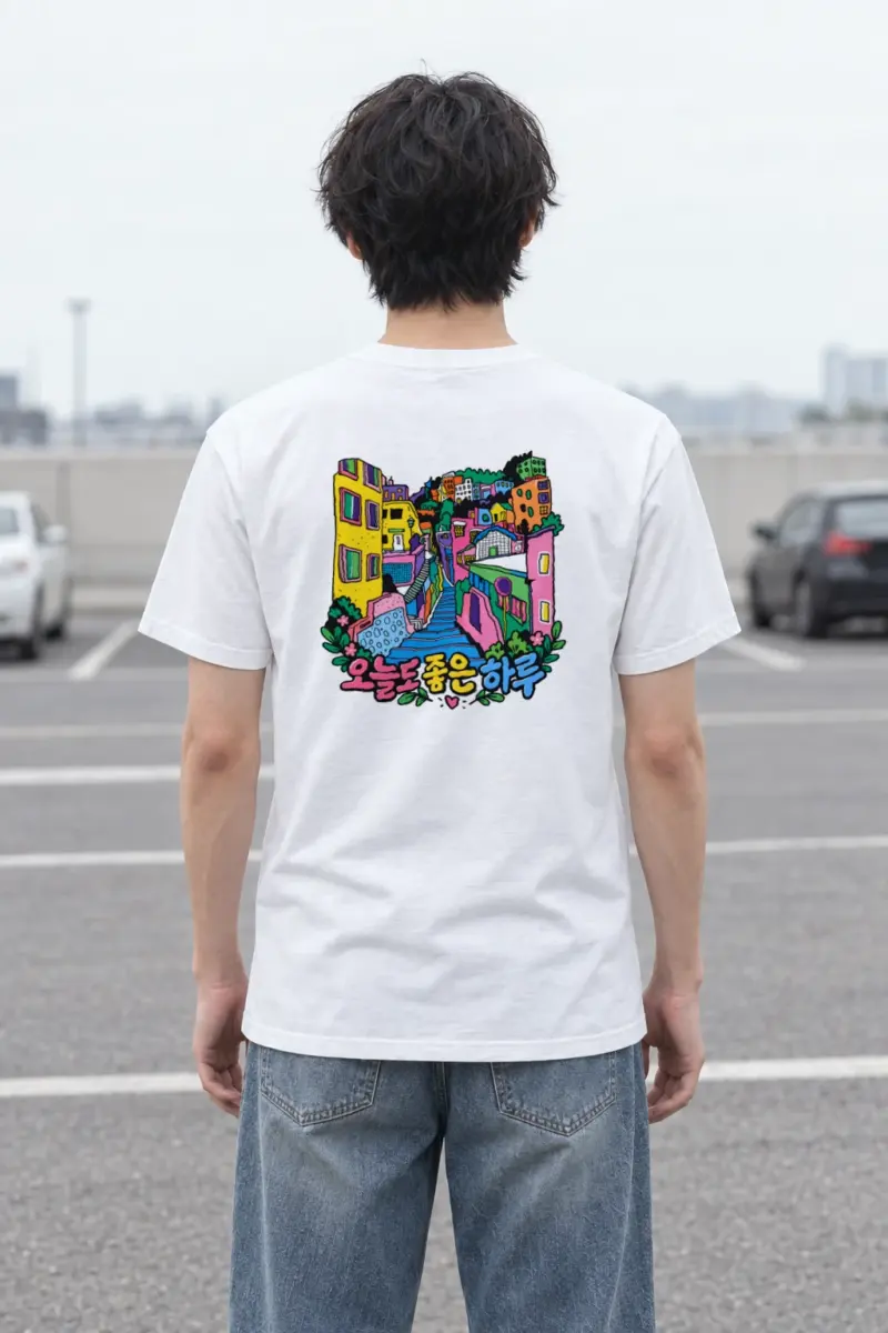 "A Good Day" Heavyweight Unisex Crewneck T-shirt