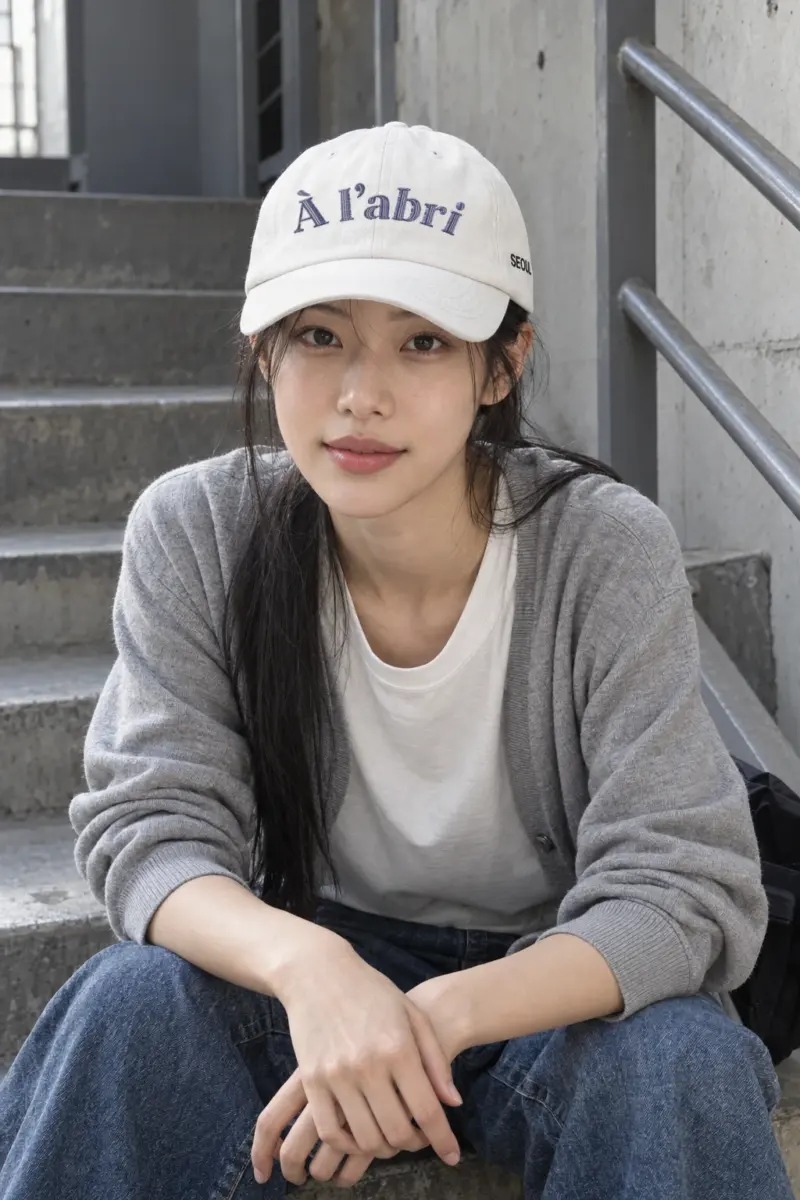 "À L’Abri" Classic Dad Hat · Embroidered