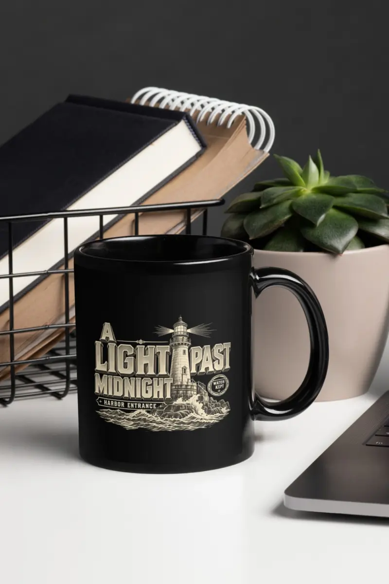 "A Light Past Midnight" 11oz Ceramic Mug