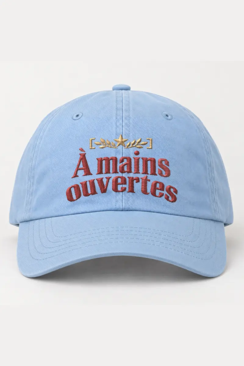 "À mains ouvertes" Classic Dad Hat · Embroidered
