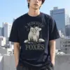 "A Mischief Of Foxes" Heavyweight Unisex Crewneck T-shirt | Gildan 5000