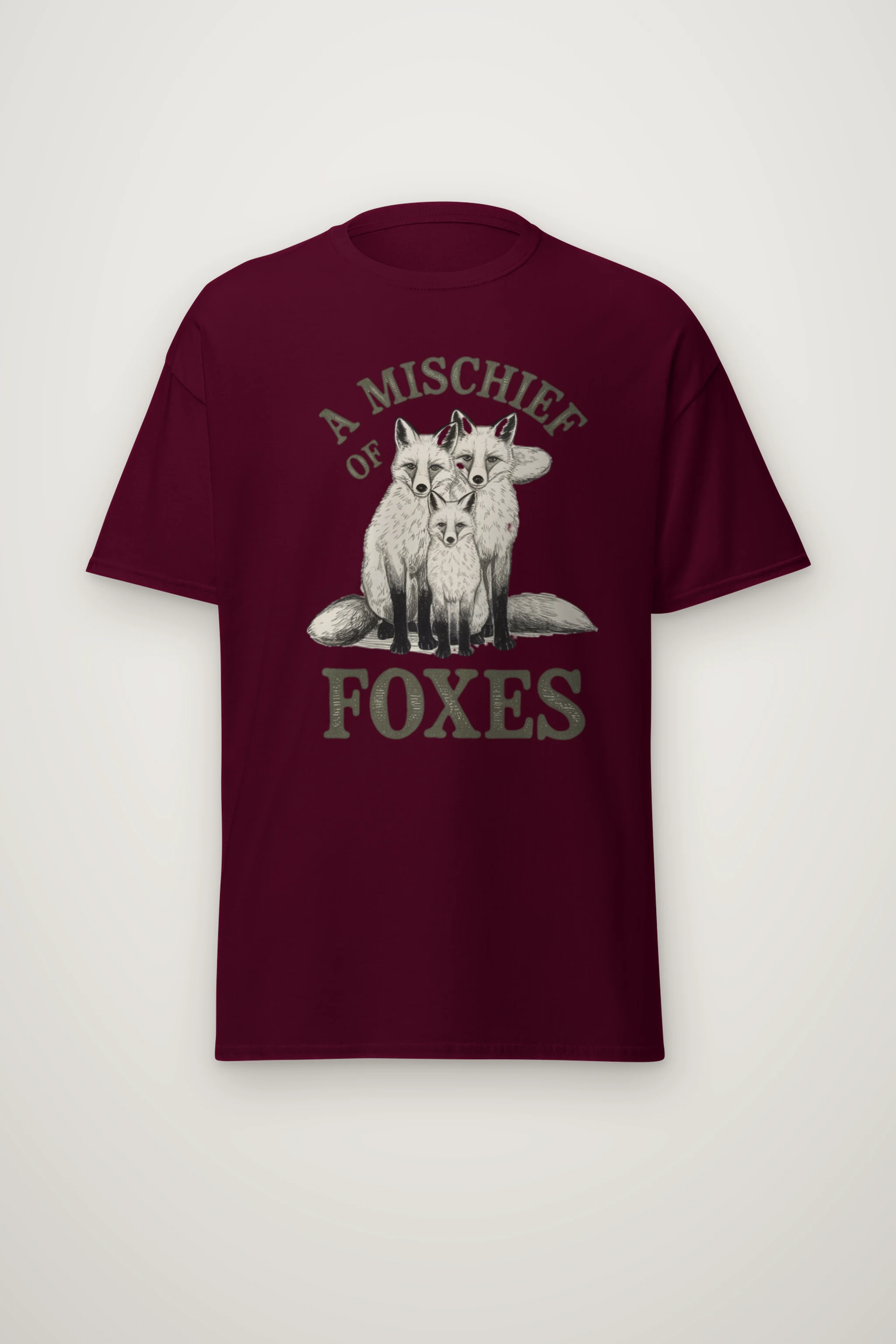 "A Mischief Of Foxes" Heavyweight Unisex Crewneck T-shirt