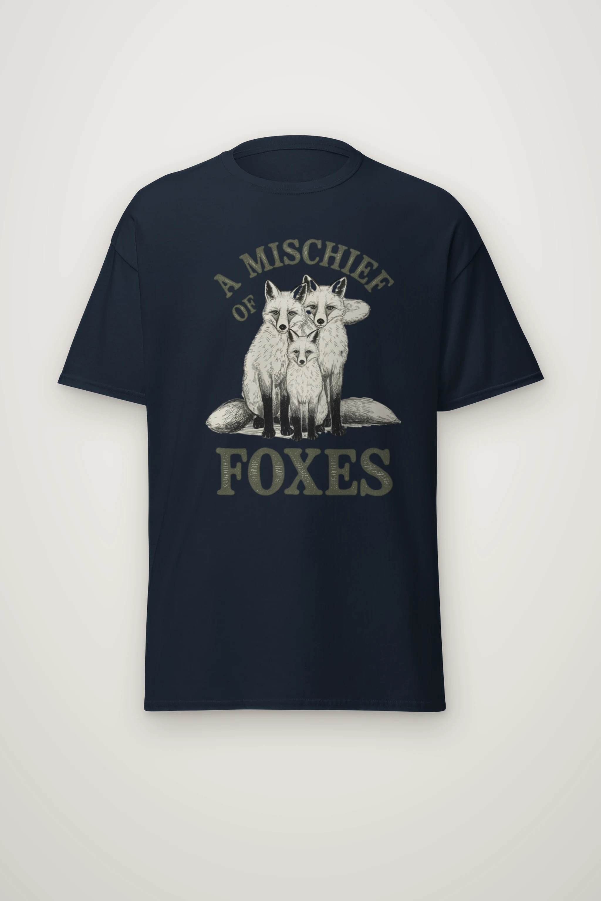 "A Mischief Of Foxes" Heavyweight Unisex Crewneck T-shirt