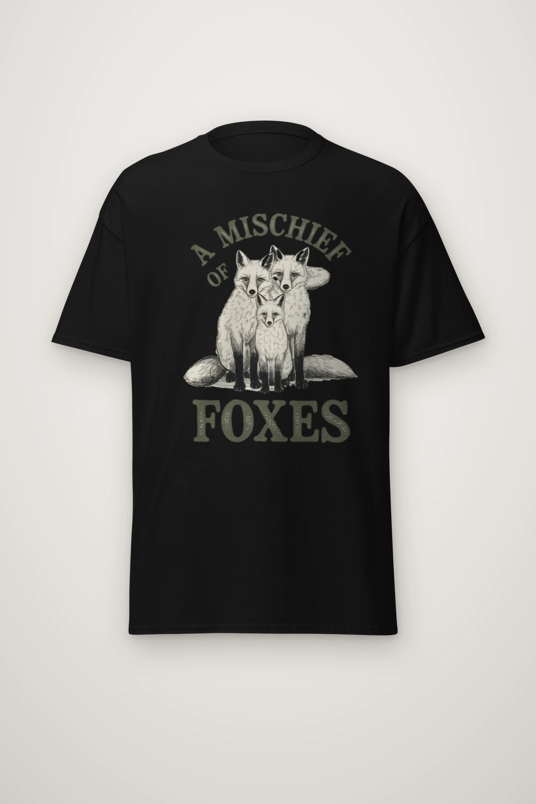 "A Mischief Of Foxes" Heavyweight Unisex Crewneck T-shirt