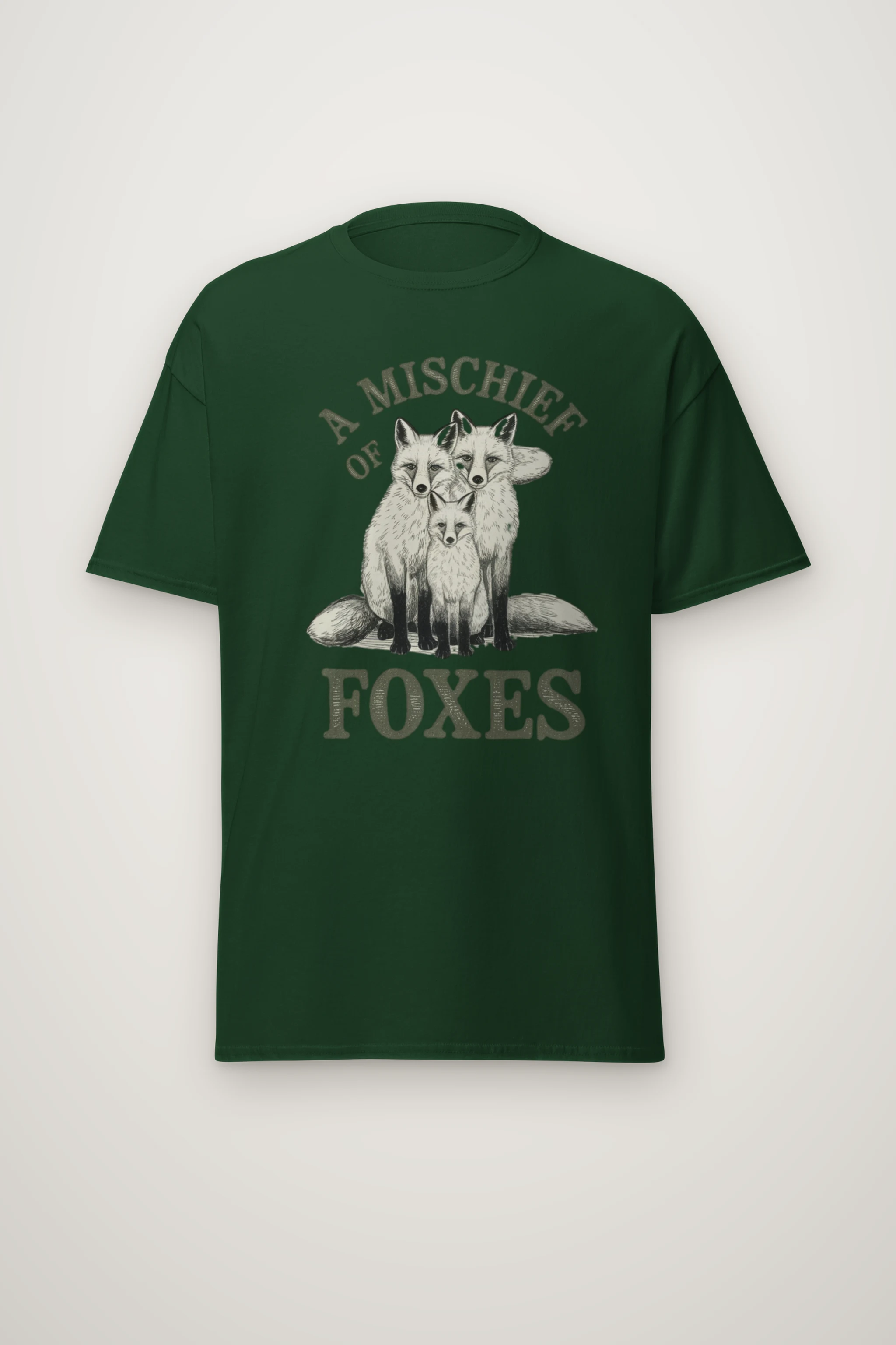 "A Mischief Of Foxes" Heavyweight Unisex Crewneck T-shirt