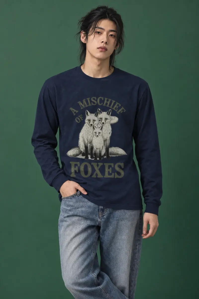 "A Mischief Of Foxes" Unisex Longsleeve T-shirt