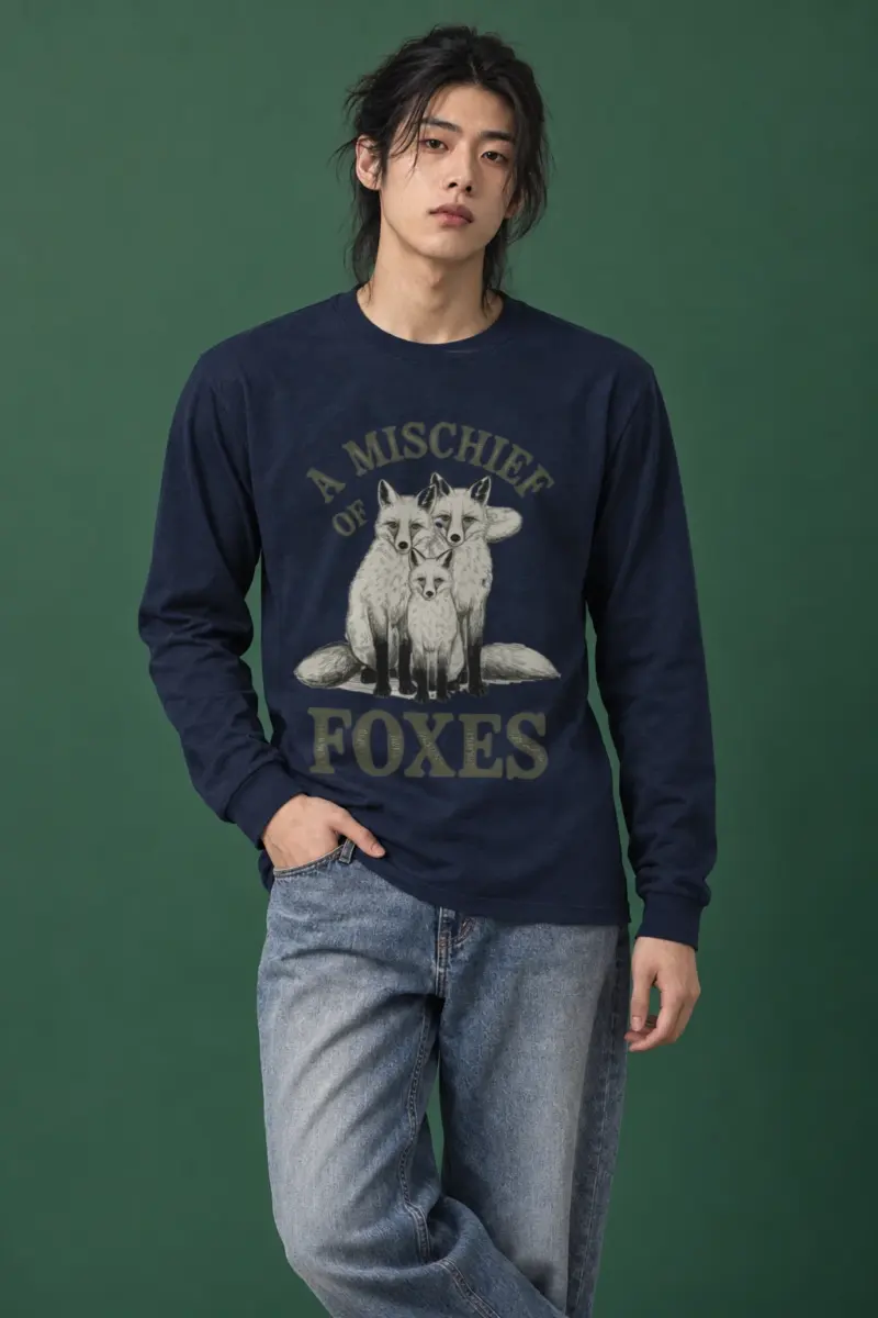 "A Mischief Of Foxes" Unisex Longsleeve T-shirt