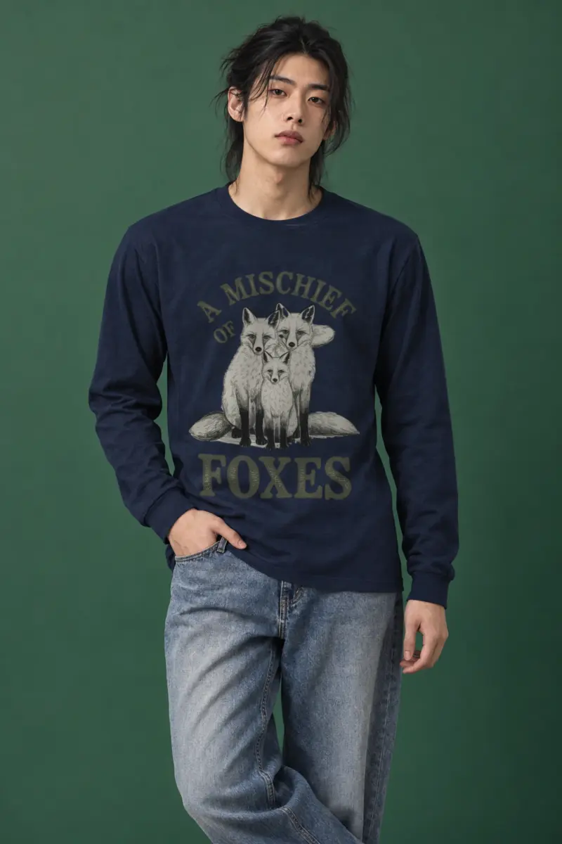 "A Mischief Of Foxes" Unisex Longsleeve T-shirt