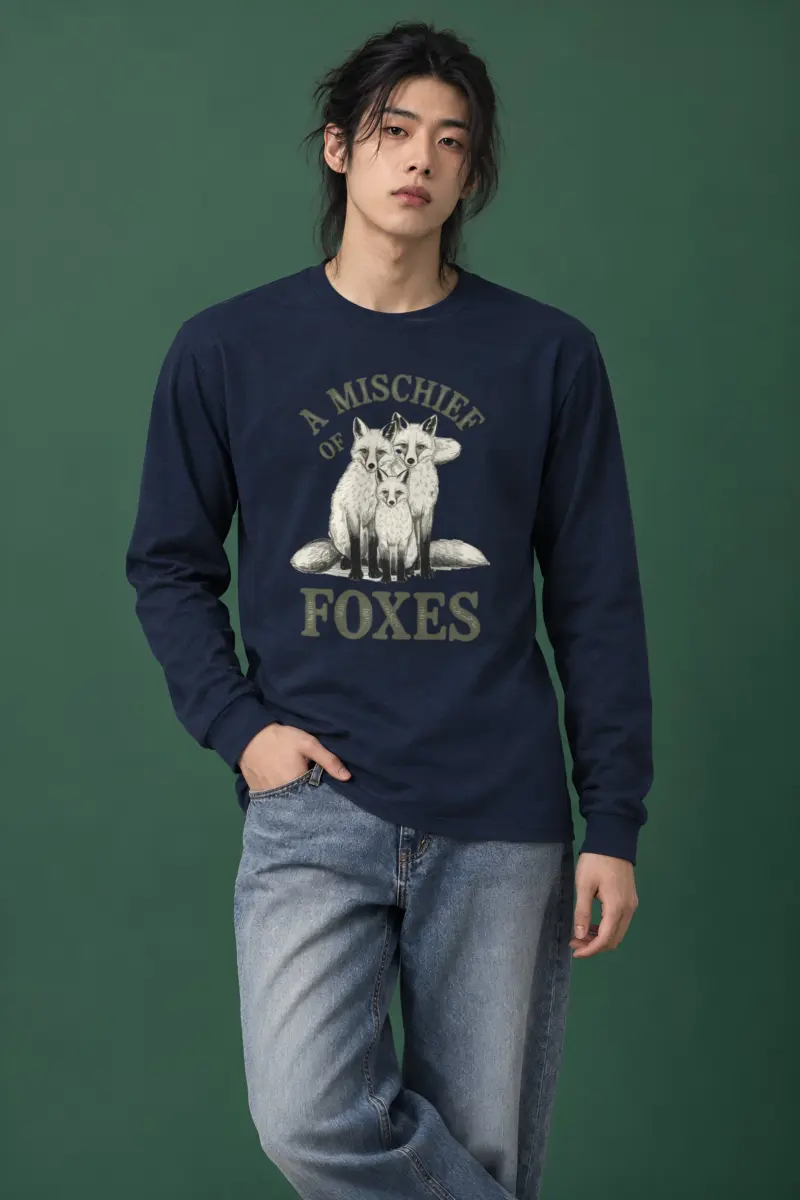 "A Mischief Of Foxes" Unisex Longsleeve T-shirt