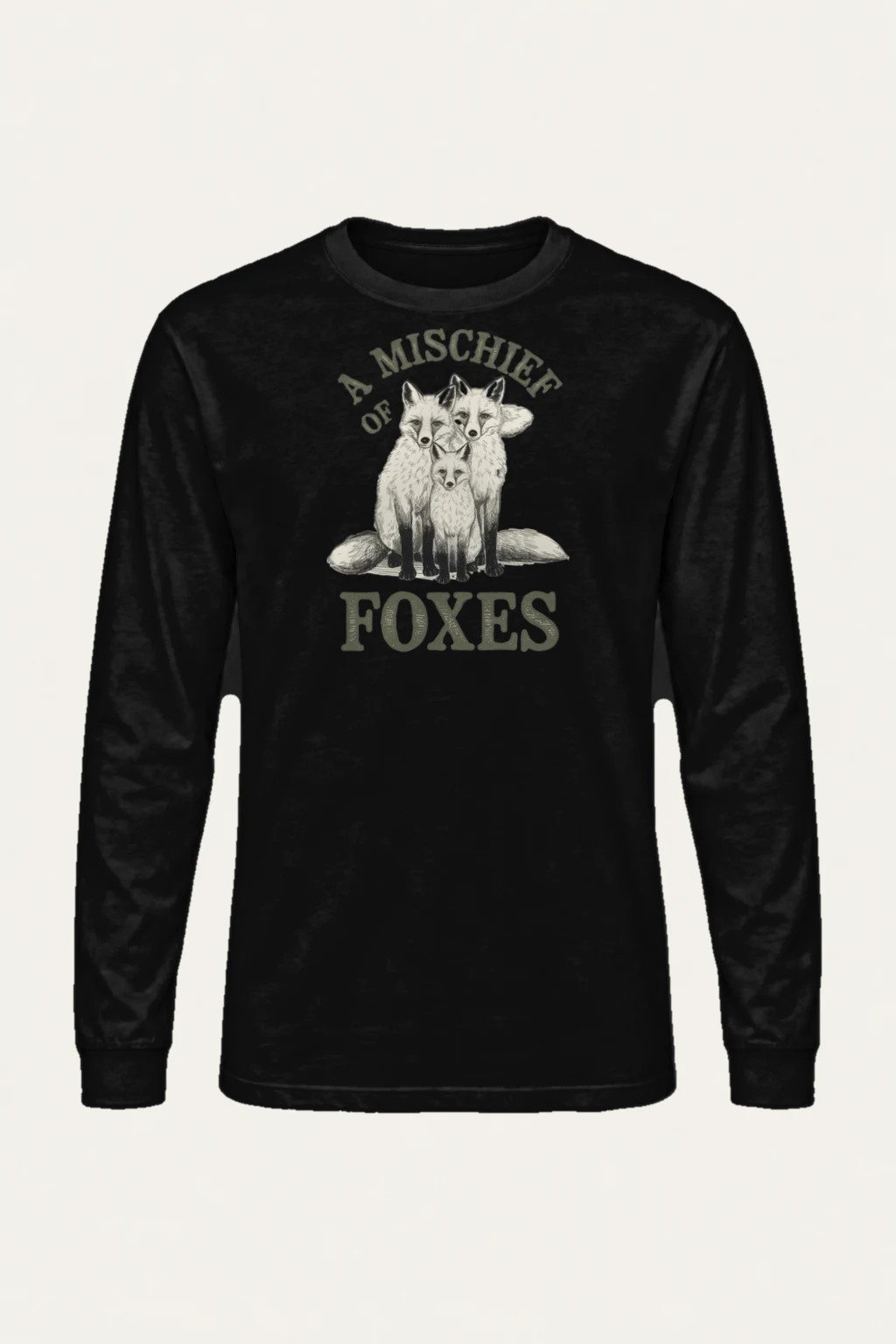 "A Mischief Of Foxes" Unisex Longsleeve T-shirt | Gildan 2400