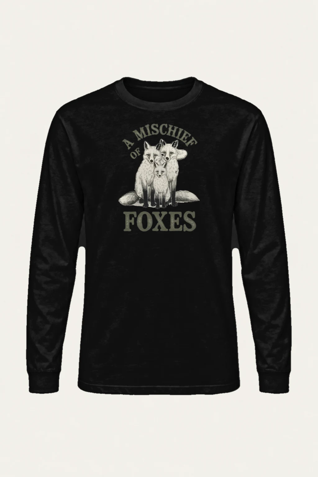 "A Mischief Of Foxes" Unisex Longsleeve T-shirt | Gildan 2400