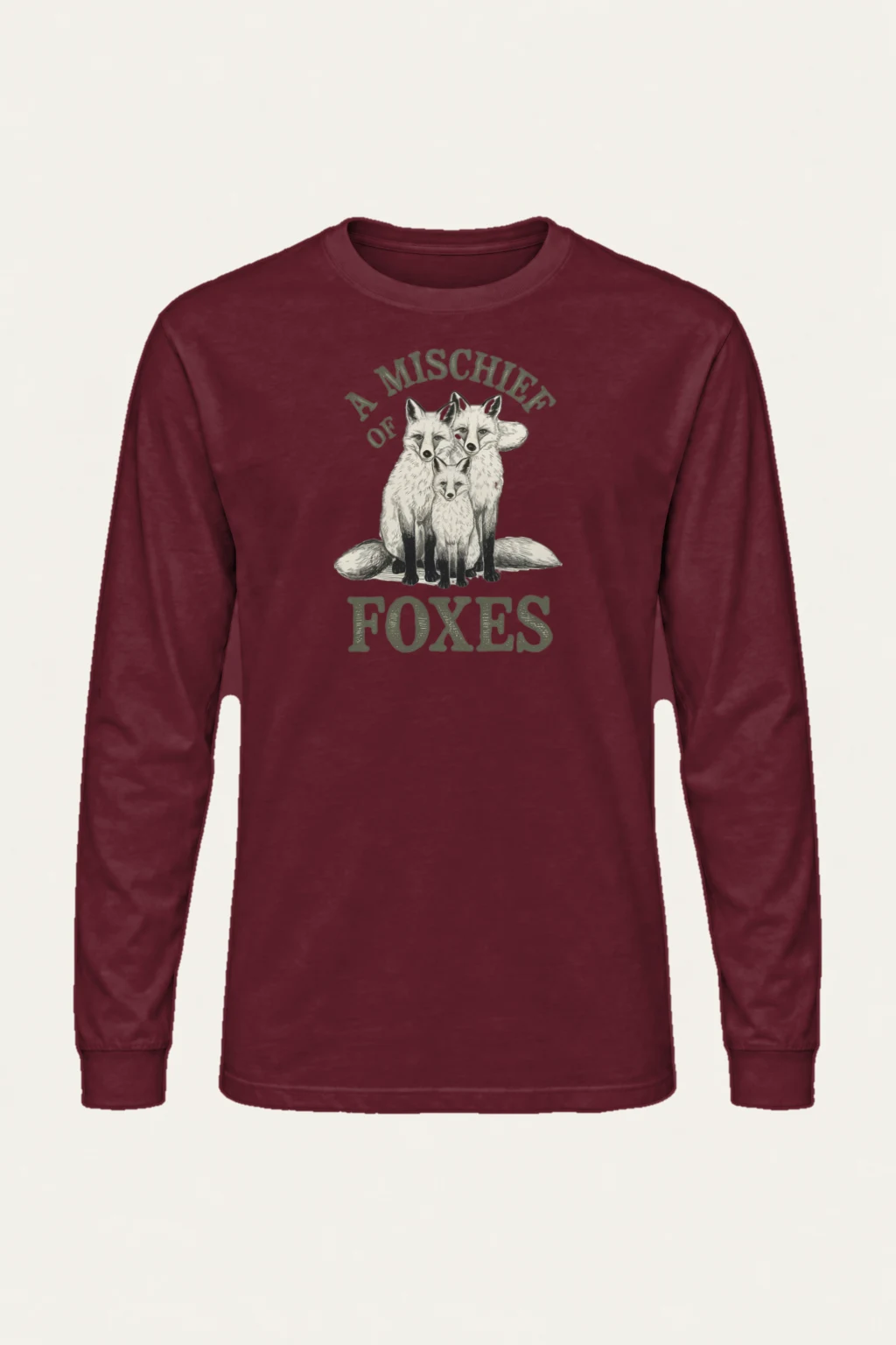 "A Mischief Of Foxes" Unisex Longsleeve T-shirt | Gildan 2400