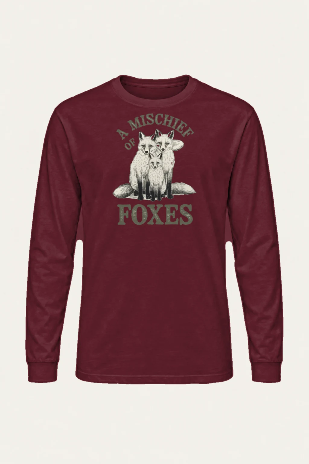 "A Mischief Of Foxes" Unisex Longsleeve T-shirt | Gildan 2400