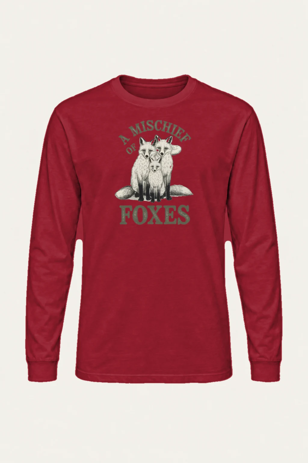 "A Mischief Of Foxes" Unisex Longsleeve T-shirt | Gildan 2400