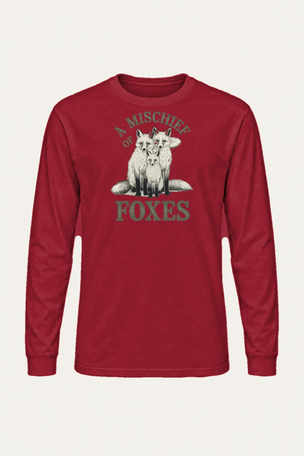 "A Mischief Of Foxes" Unisex Longsleeve T-shirt | Gildan 2400