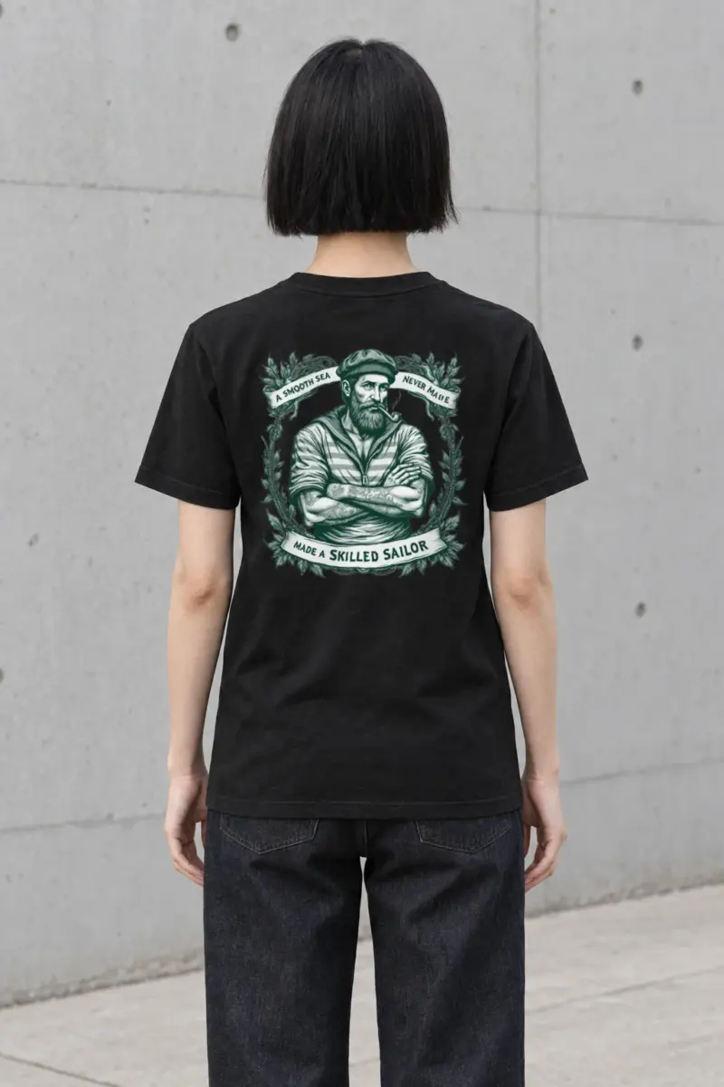 "A Smooth Sea" Heavyweight Unisex Crewneck T-shirt | Gildan 5000