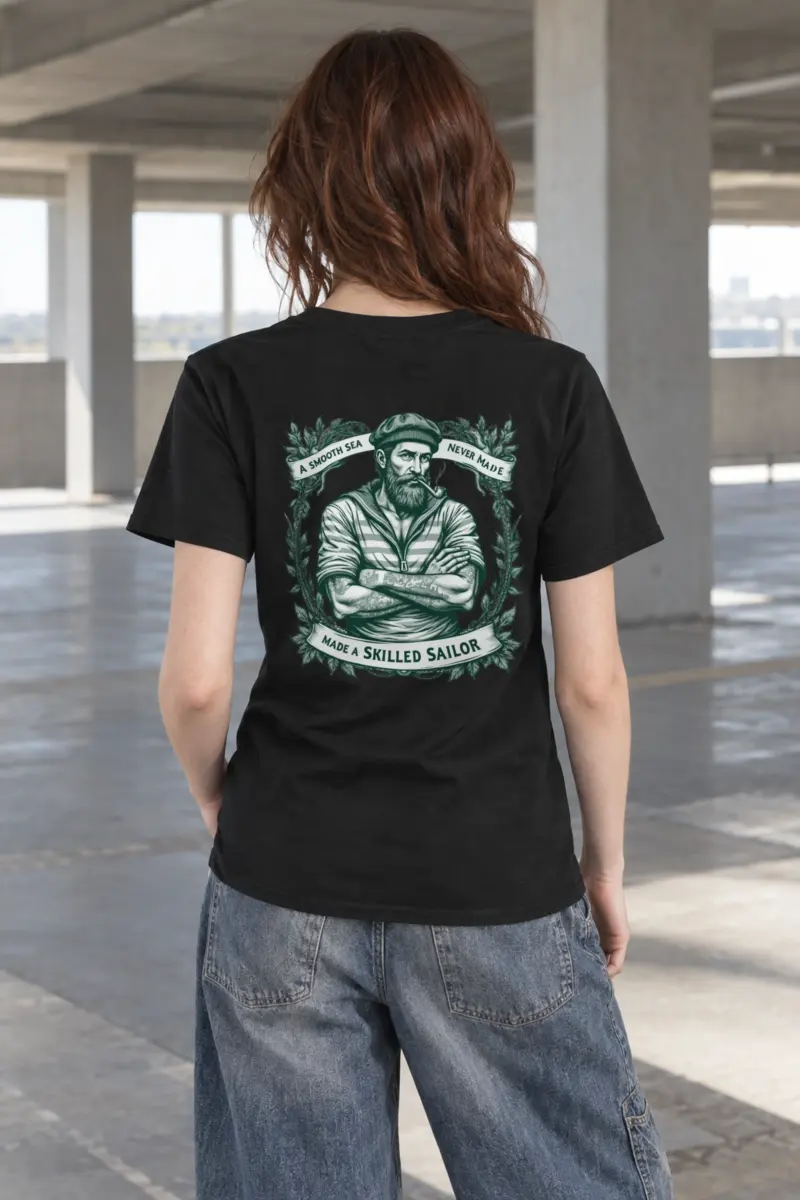 "A Smooth Sea" Heavyweight Unisex Crewneck T-shirt