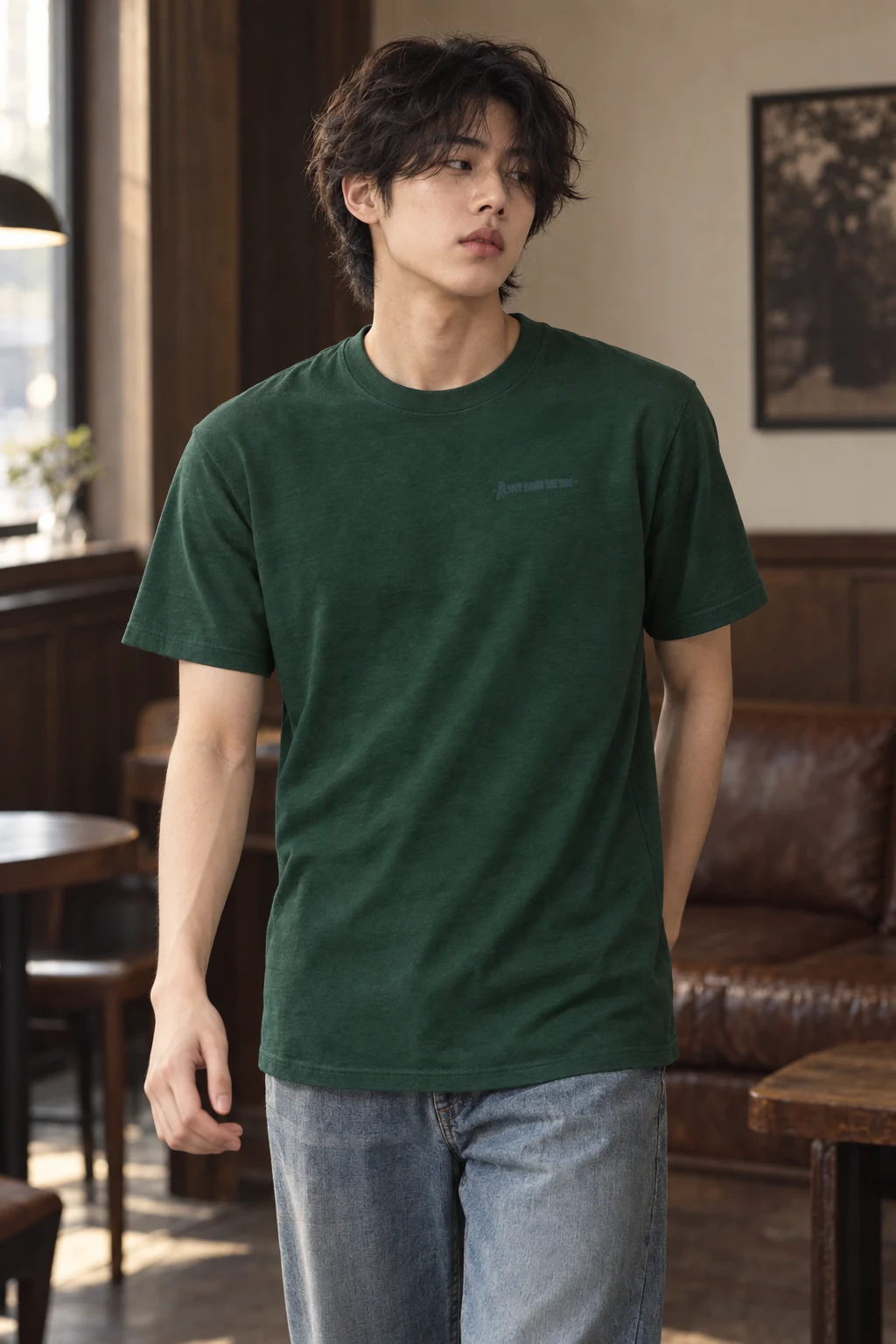 "A Step Below the Tide" Heavyweight Unisex Crewneck T-shirt