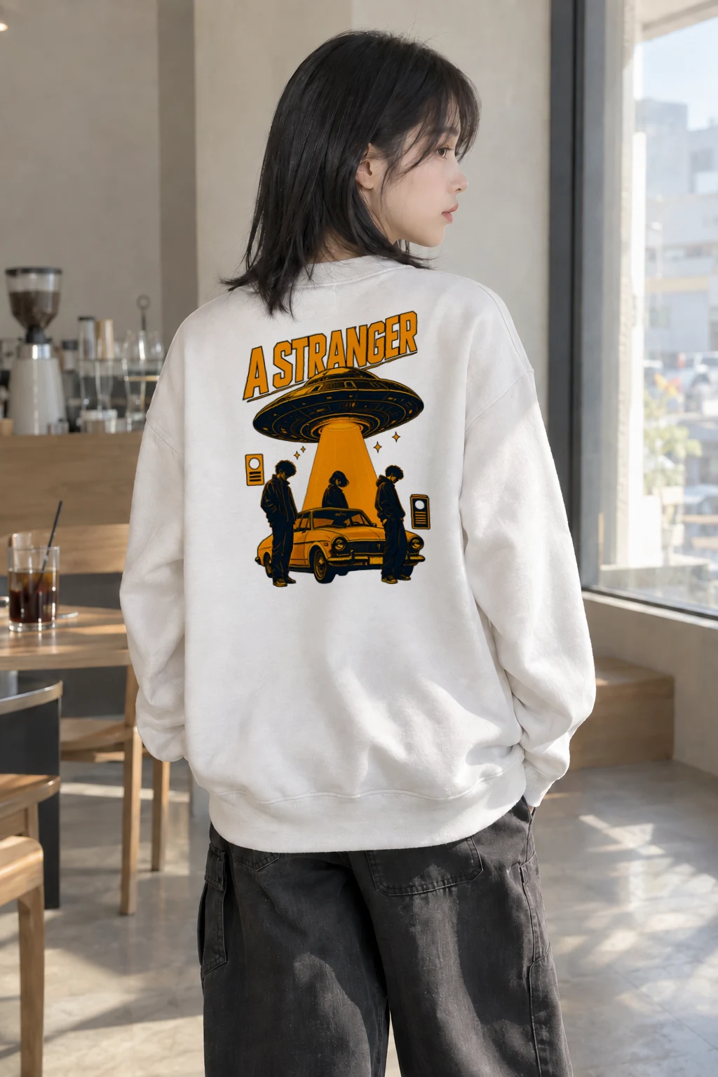 "A Stranger" Heavy Blend Unisex Crewneck Sweatshirt | Gildan 18000
