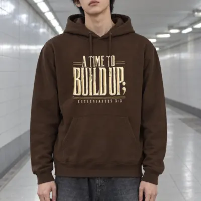 "A Time to Build Up" Heavy Blend Unisex Pullover Hoodie