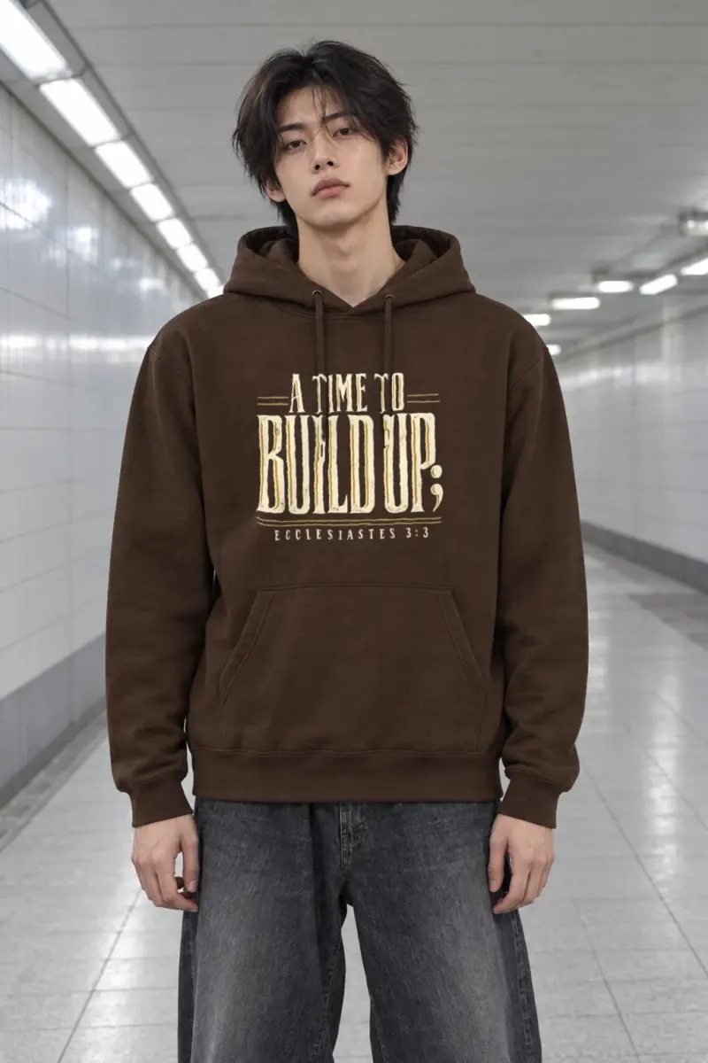“A Time to Build Up” Heavy Blend Unisex Pullover Hoodie