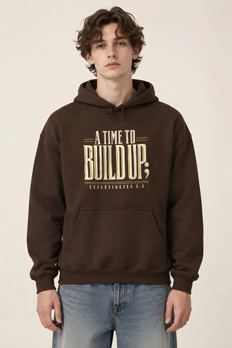"A Time to Build Up" Heavy Blend Unisex Pullover Hoodie