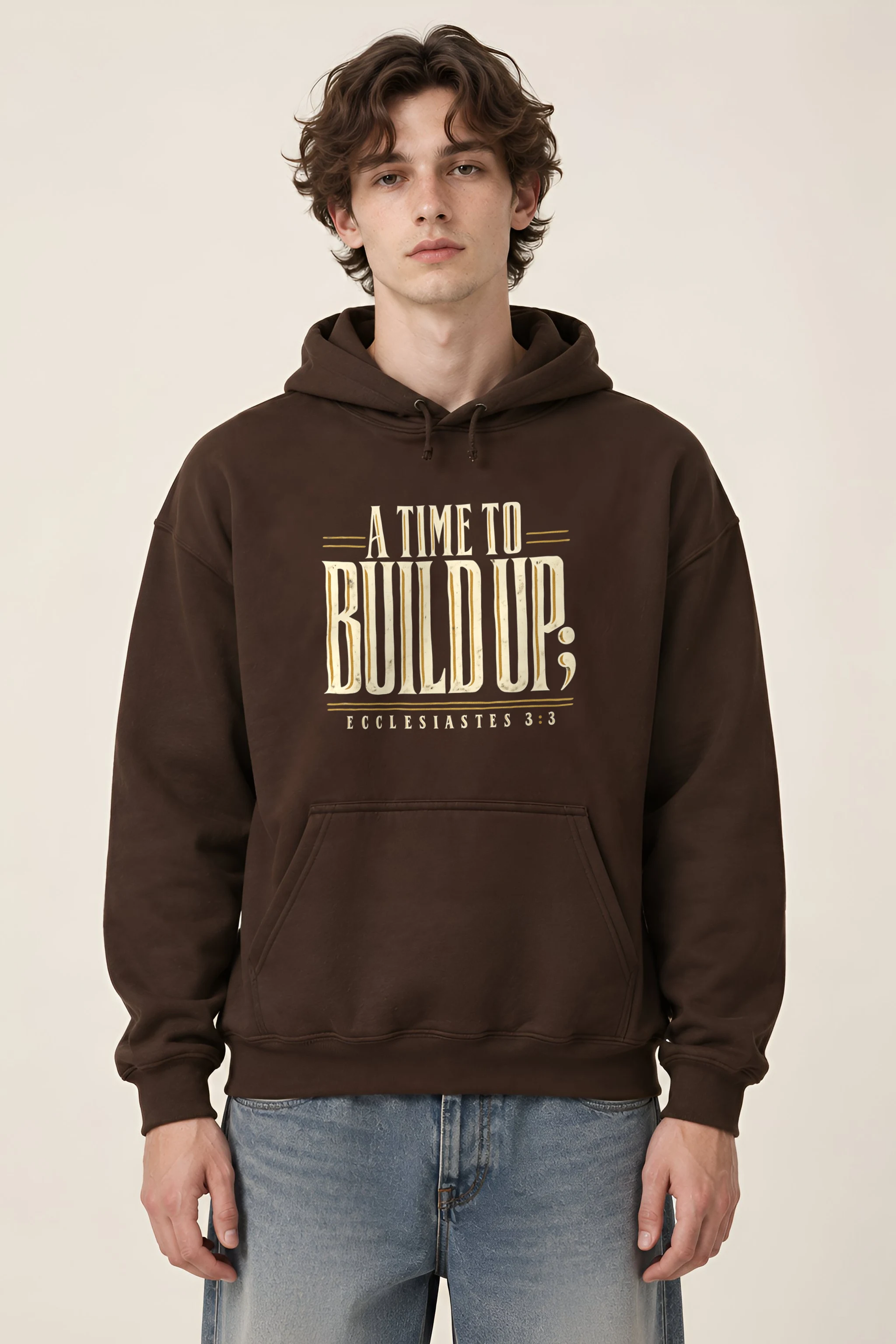"A Time to Build Up" Heavy Blend Unisex Pullover Hoodie