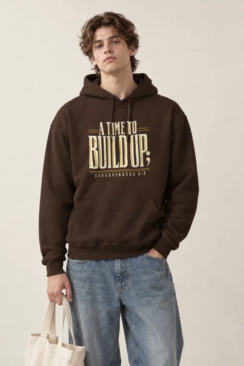 "A Time to Build Up" Heavy Blend Unisex Pullover Hoodie