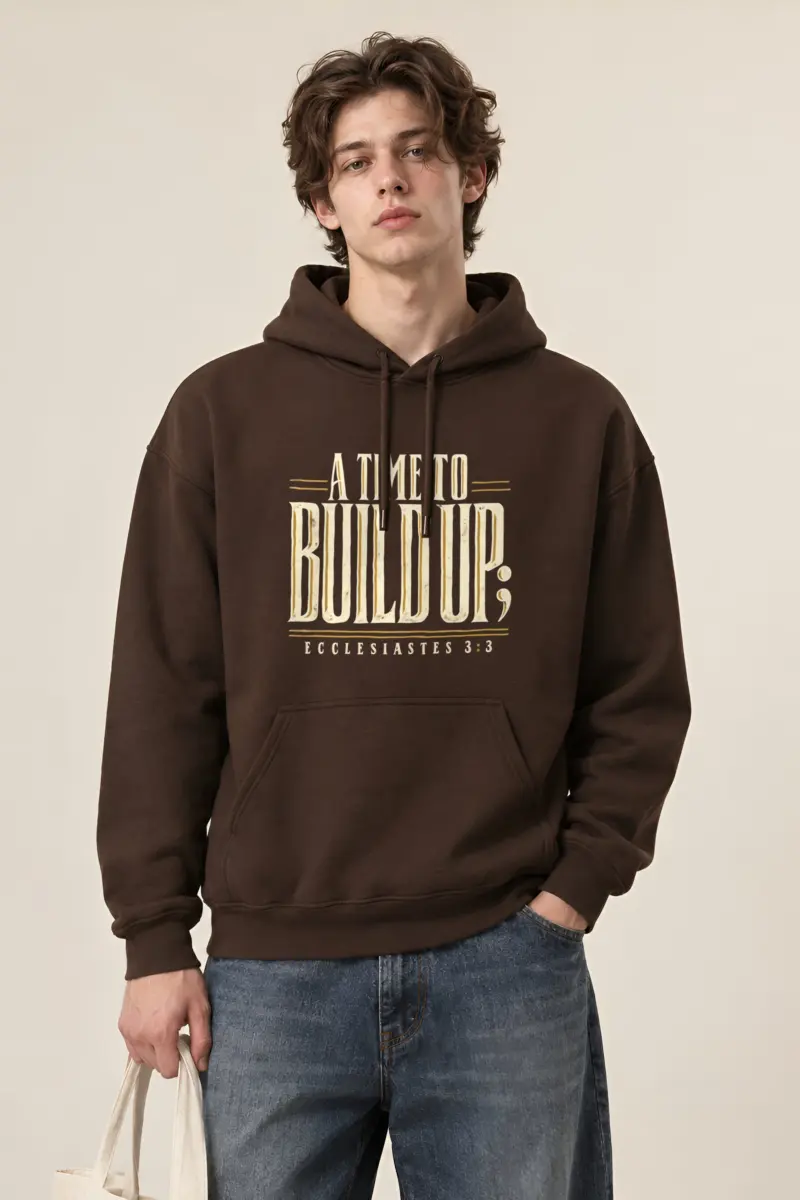"A Time to Build Up" Heavy Blend Unisex Pullover Hoodie