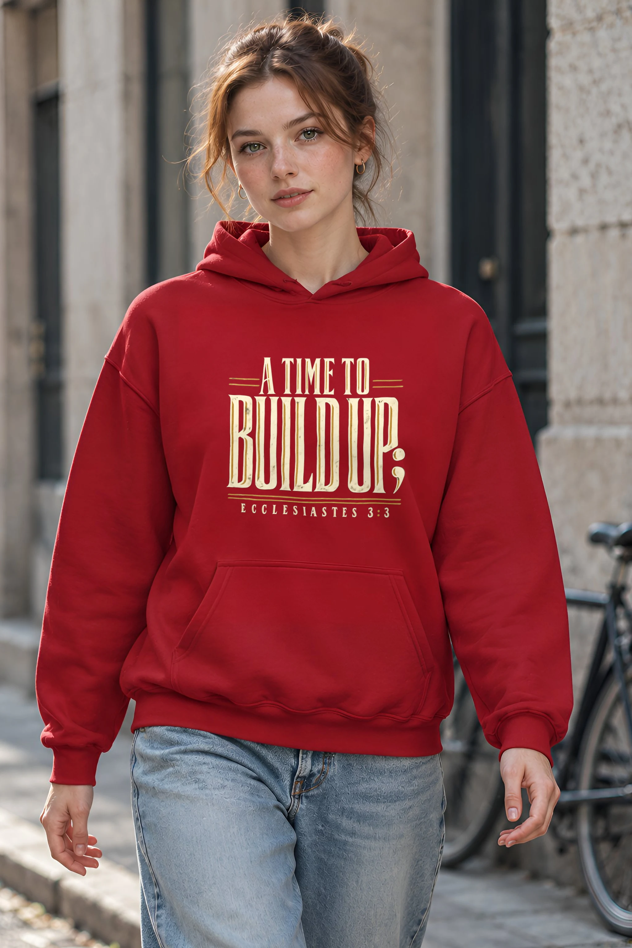 "A Time to Build Up" 1 Pullover Hoodie