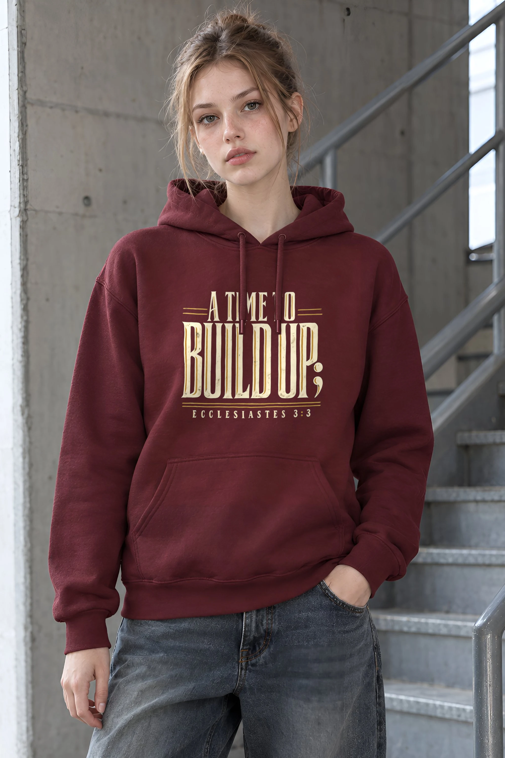 "A Time to Build Up" 1 Pullover Hoodie
