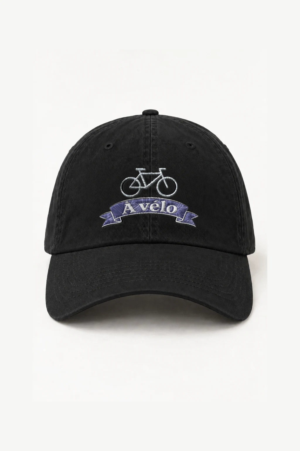 "À Vélo Bicycle" Classic Dad Hat · Embroidered | Yupoong 6245CM