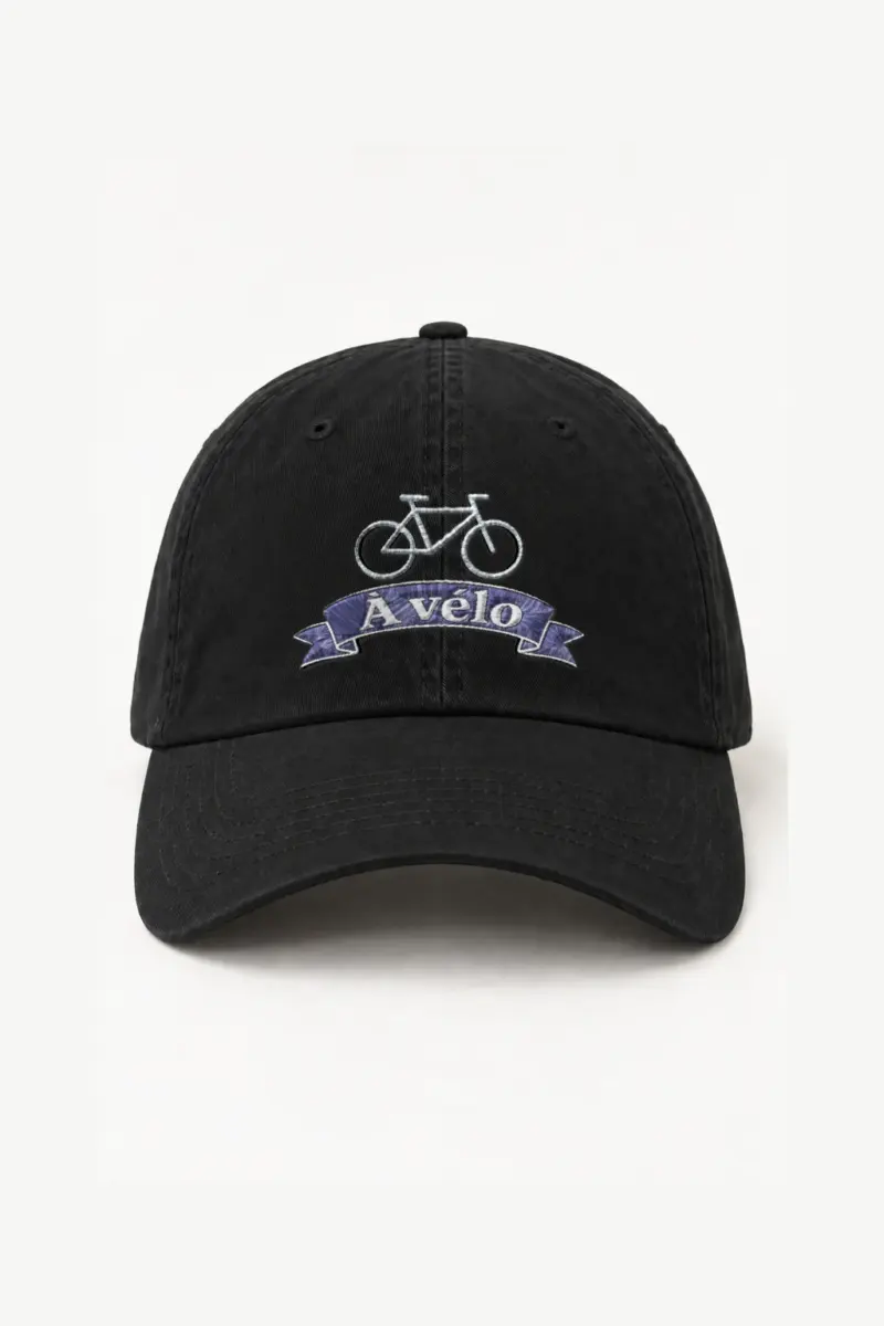 "À Vélo Bicycle" Classic Dad Hat · Embroidered | Yupoong 6245CM