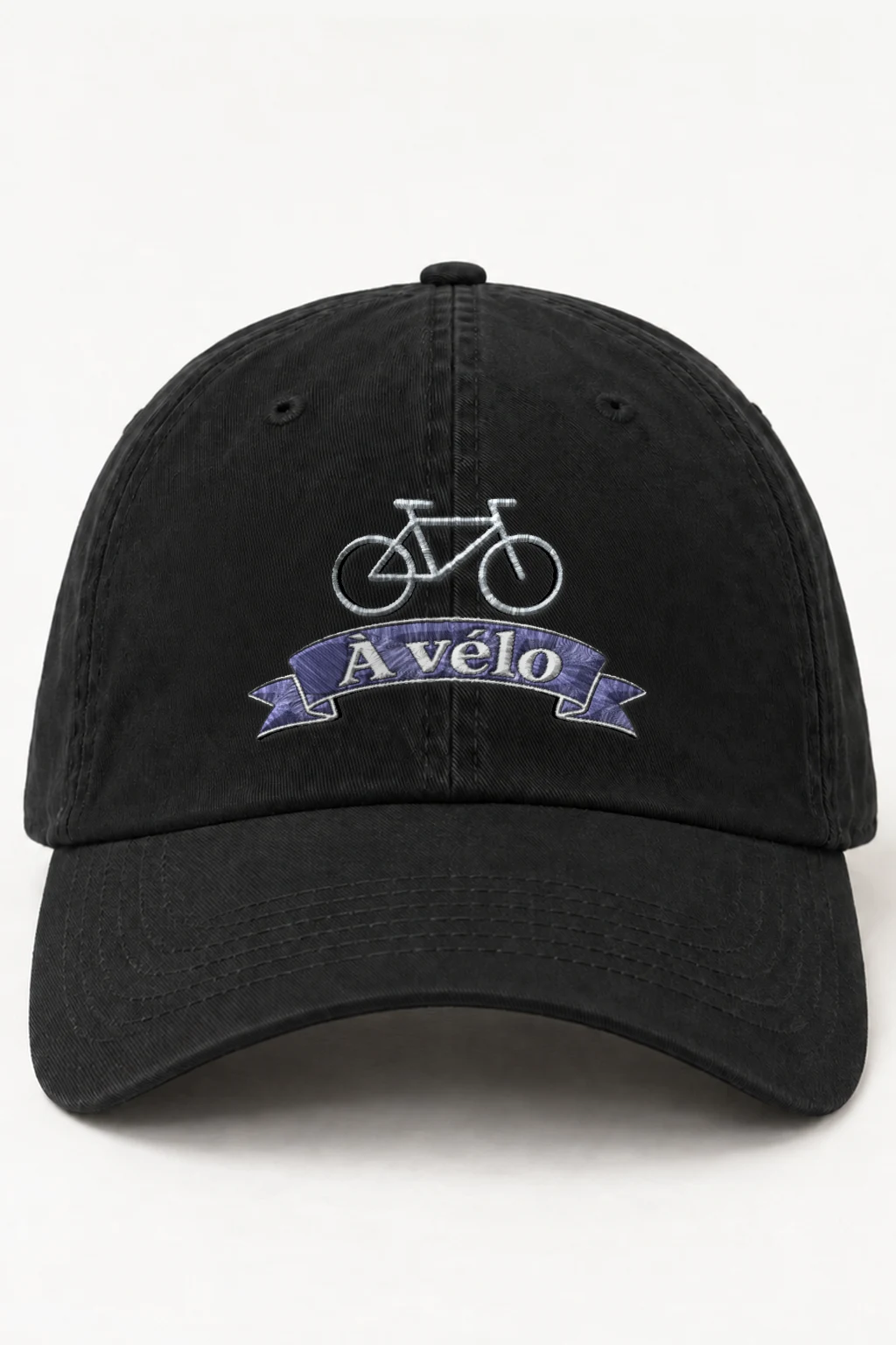 "À Vélo Bicycle" Classic Dad Hat · Embroidered | Yupoong 6245CM