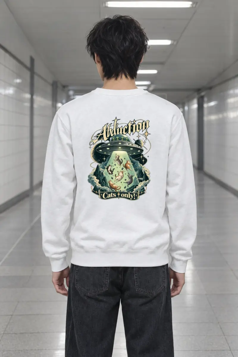 "Abduction Cats Only" Heavy Blend Unisex Crewneck Sweatshirt