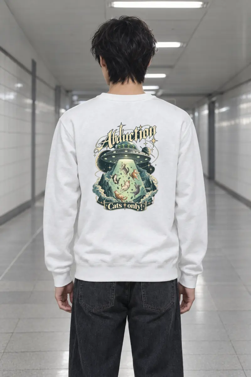 "Abduction Cats Only" Heavy Blend Unisex Crewneck Sweatshirt