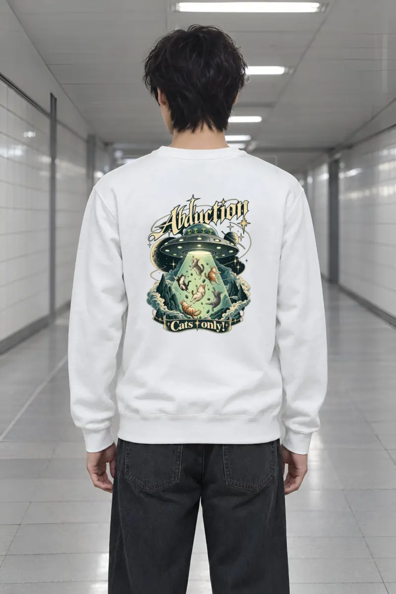 "Abduction Cats Only" Heavy Blend Unisex Crewneck Sweatshirt