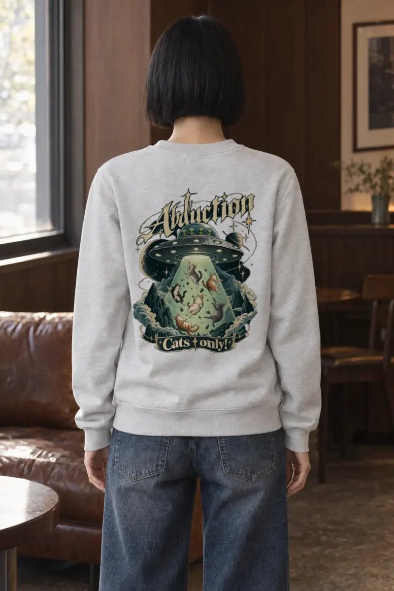 "Abduction Cats Only" Heavy Blend Unisex Crewneck Sweatshirt