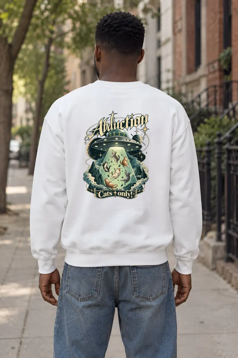 "Abduction Cats Only" Heavy Blend Unisex Crewneck Sweatshirt