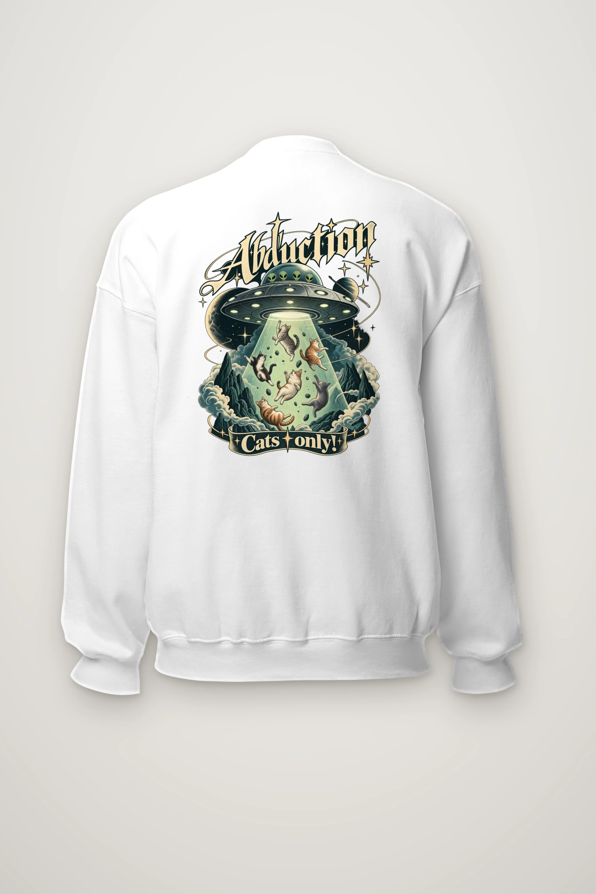 "Abduction Cats Only" Heavy Blend Unisex Crewneck Sweatshirt