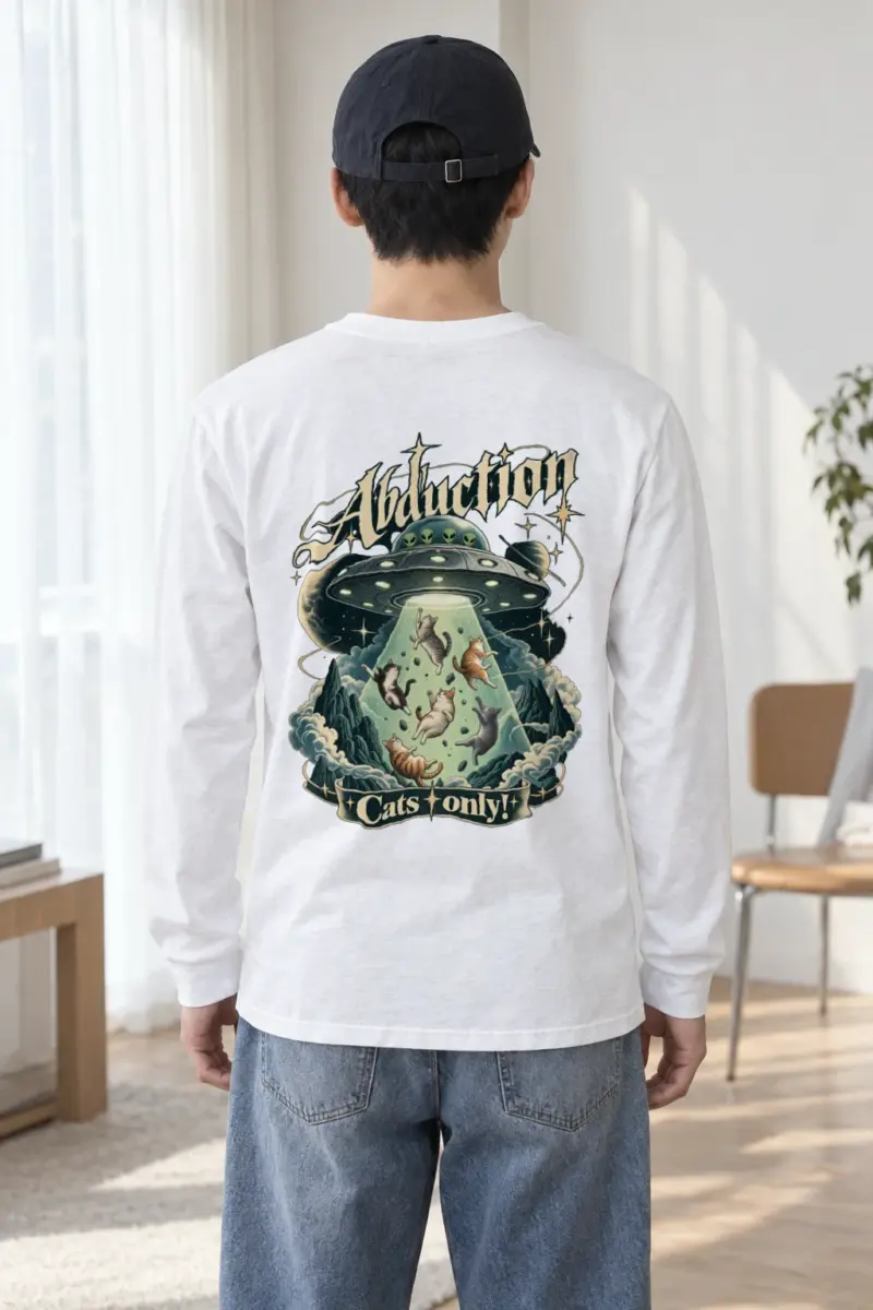 "Abduction Cats Only" Unisex Longsleeve T-shirt