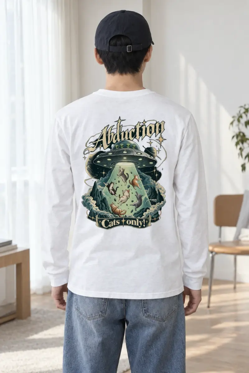 "Abduction Cats Only" Unisex Longsleeve T-shirt