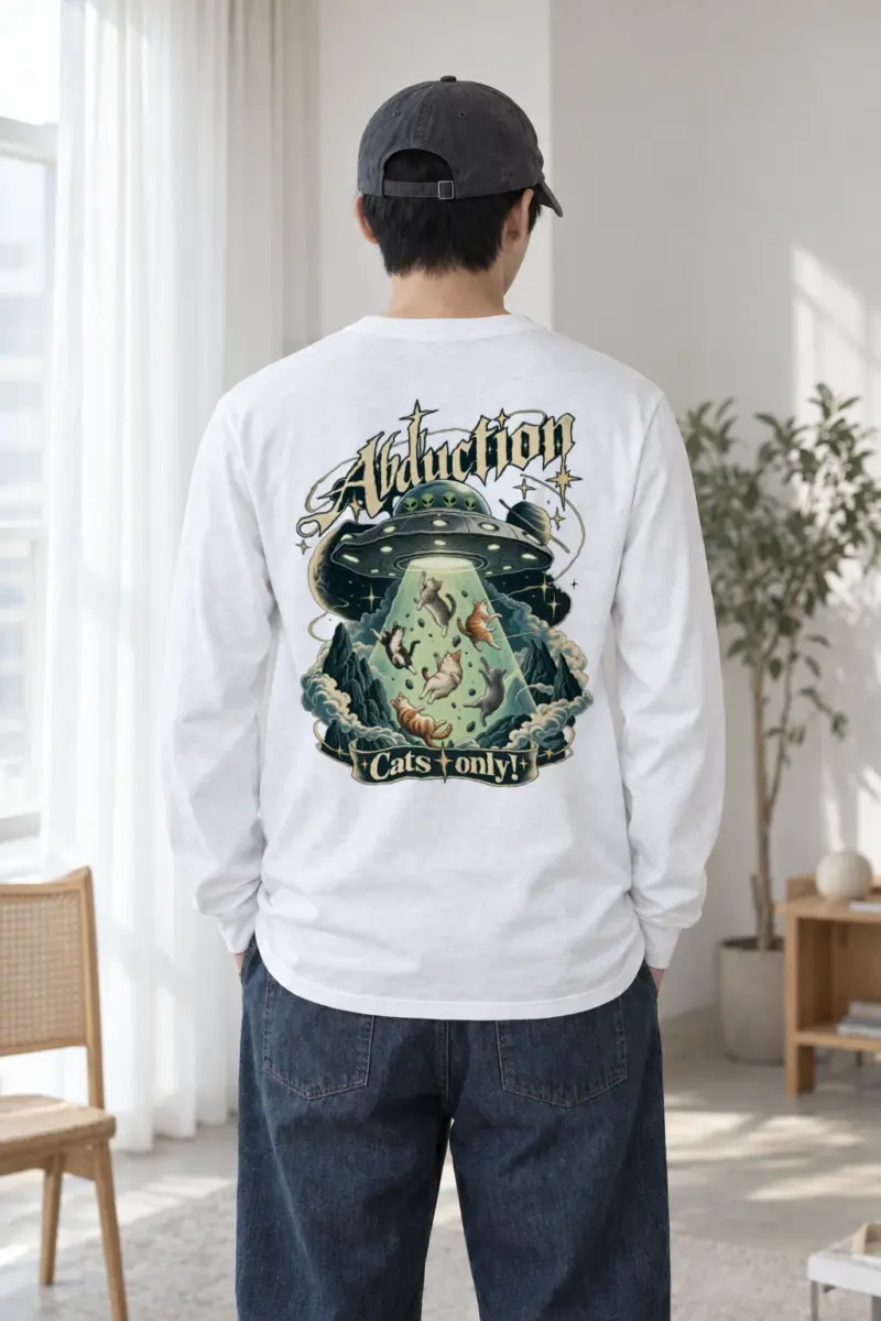 "Abduction Cats Only" Unisex Longsleeve T-shirt | Gildan 2400