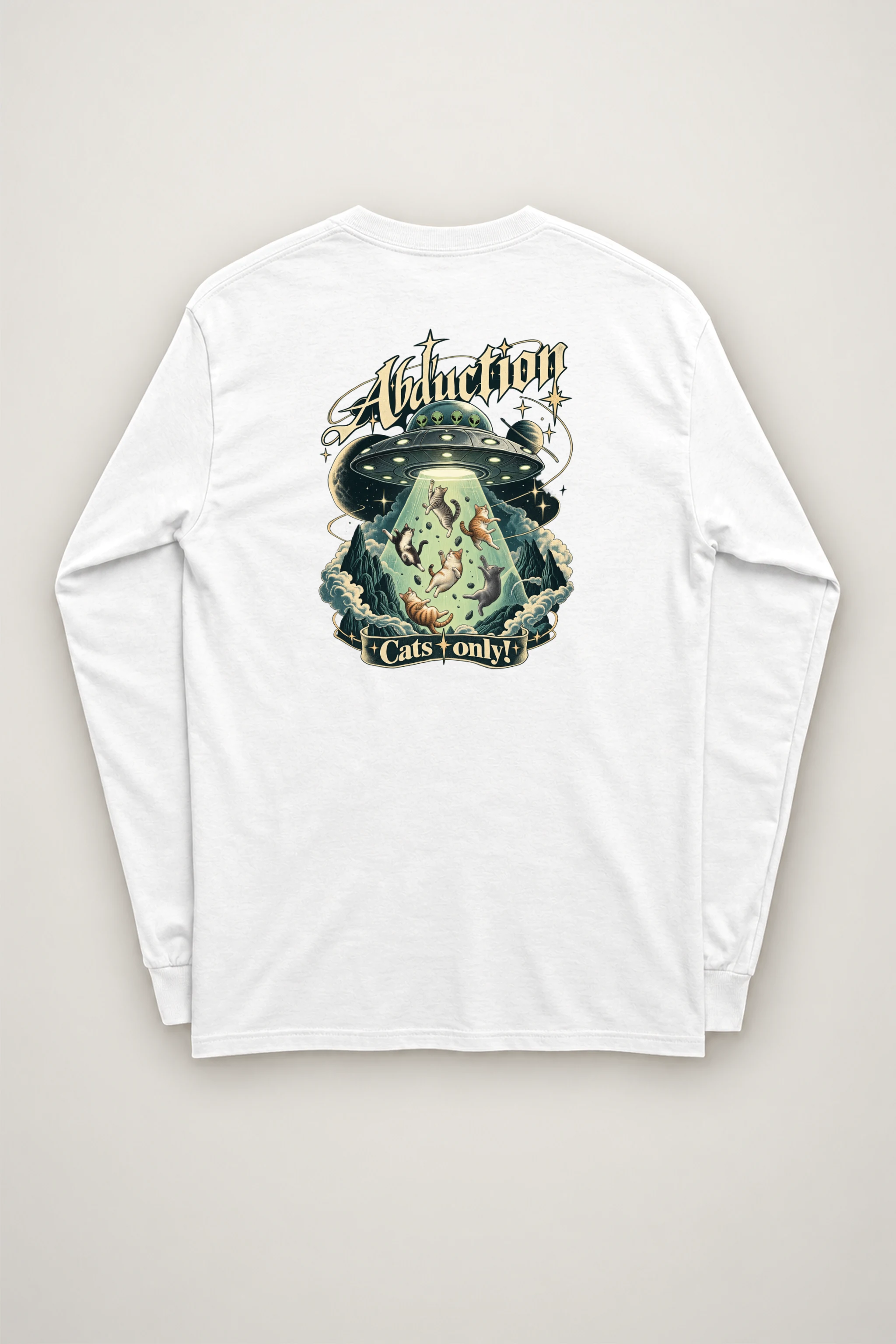 "Abduction Cats Only" Unisex Longsleeve T-shirt
