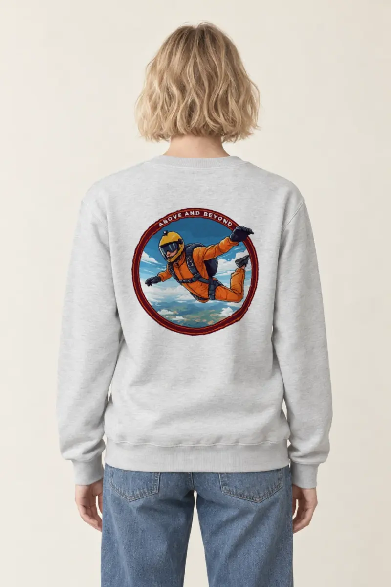 "Above And Beyond" Heavy Blend Unisex Crewneck Sweatshirt | Gildan 18000