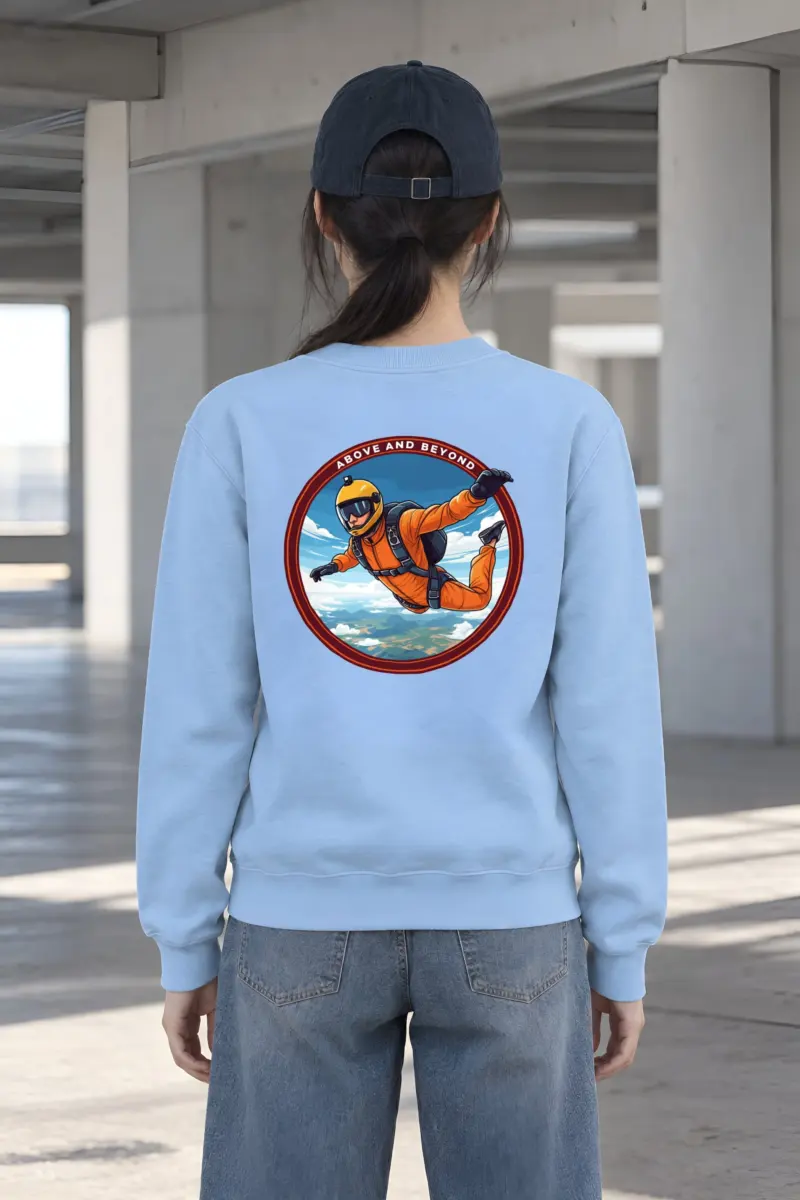 "Above And Beyond" Heavy Blend Unisex Crewneck Sweatshirt