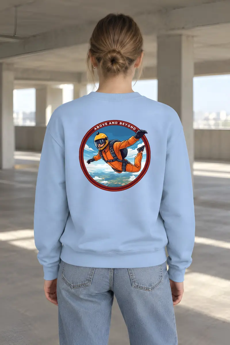 "Above And Beyond" Heavy Blend Unisex Crewneck Sweatshirt
